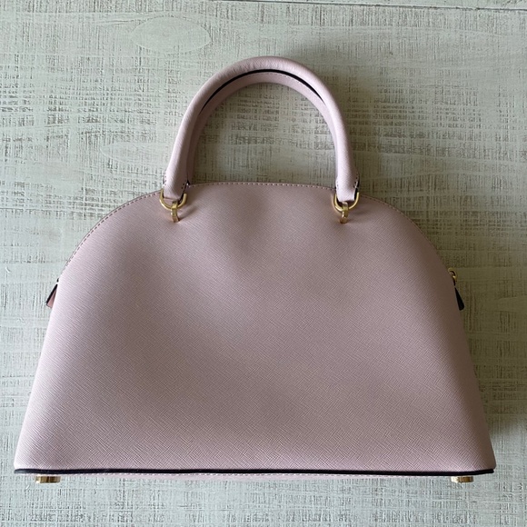 Michael Kors Emmy Large Dome Satchel Leather Purse in Color Blossom - Picture 3 of 10